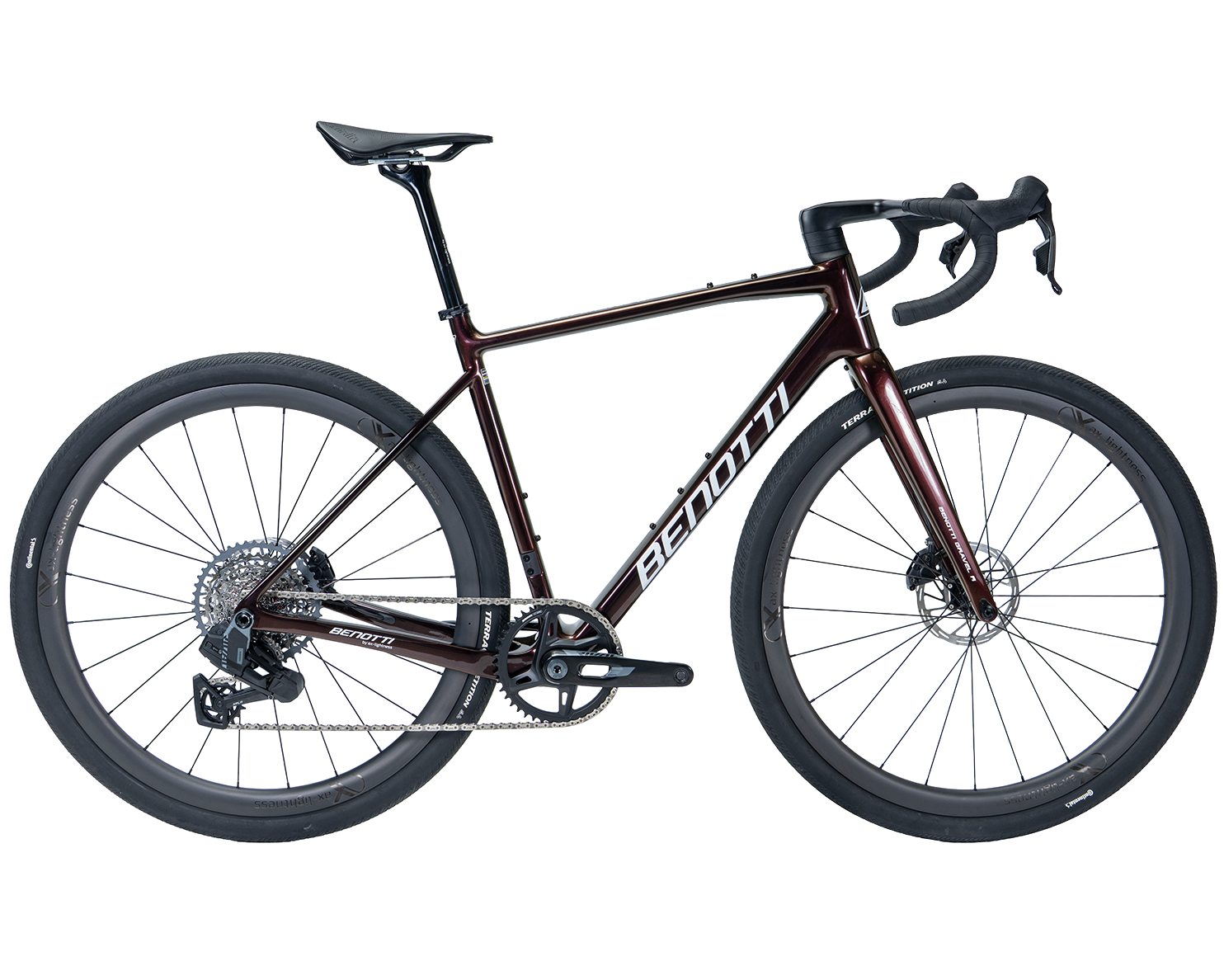 GRAVEL R, SRAM RIVAL XPLR AXS E1 1x13, SELECTION 35 CX - Chameleon Red Gold