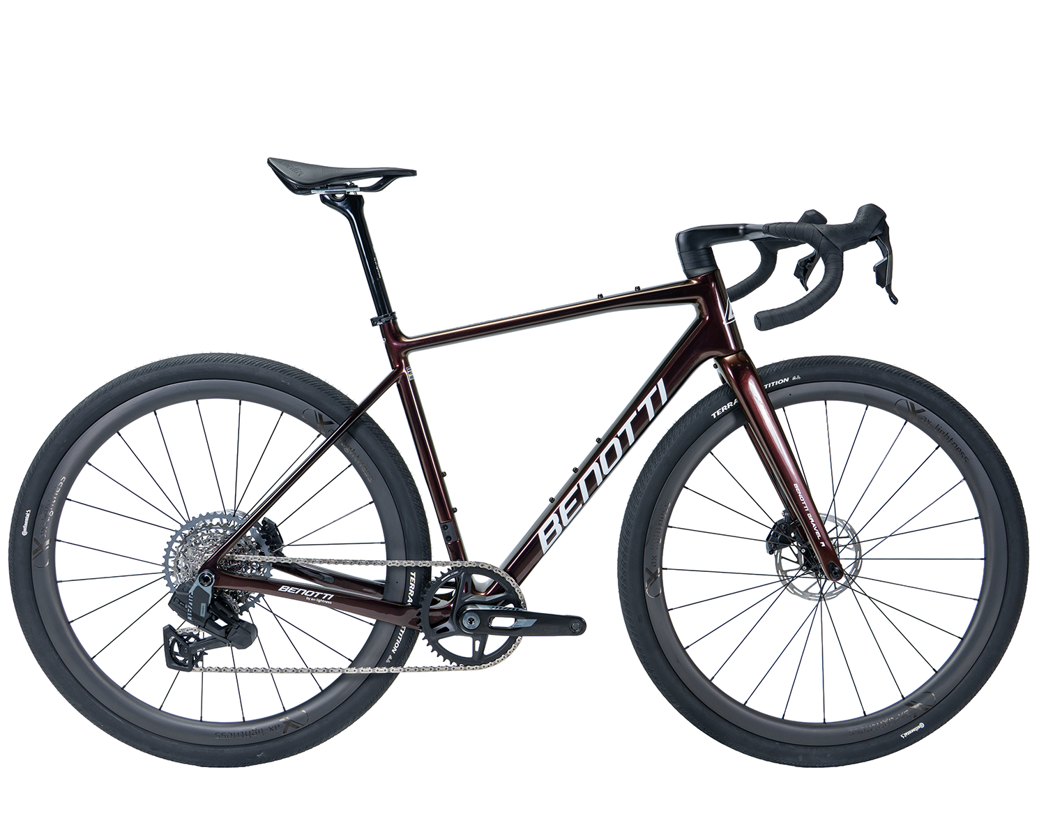 GRAVEL R, SRAM RIVAL XPLR AXS E1 1x13, SELECTION 35 CX - Chameleon Red Gold