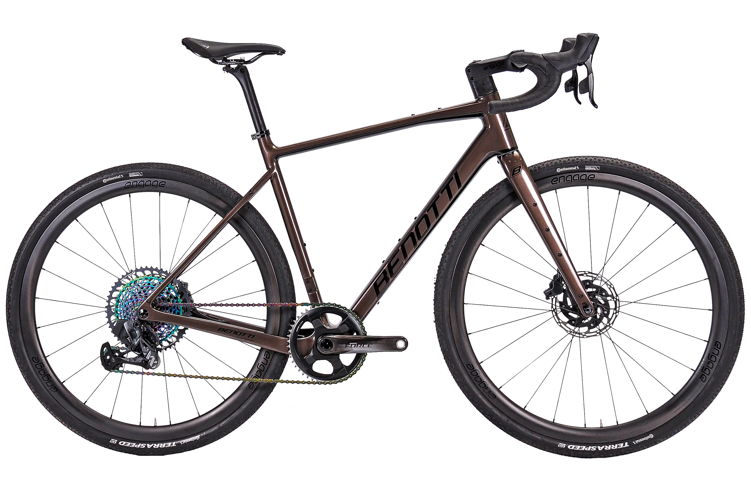 FUOCO GRAVEL Carbon, SRAM Mullet Force AXS XX1 Eagle AXS - Tobacco Edition